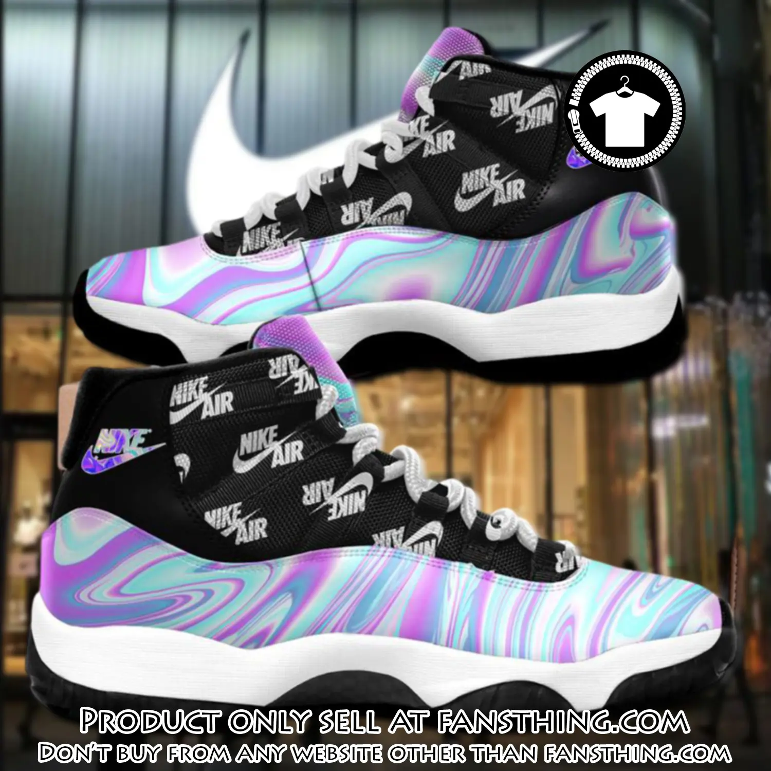 Nike reflective color air jordan 11 sneakers sport shoes fst4549542